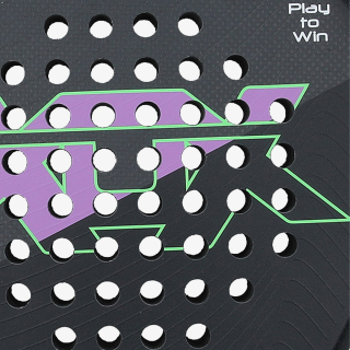 XOX XOX PADEL RACKET X-WAVE BLACK/VIOLET/GRE 