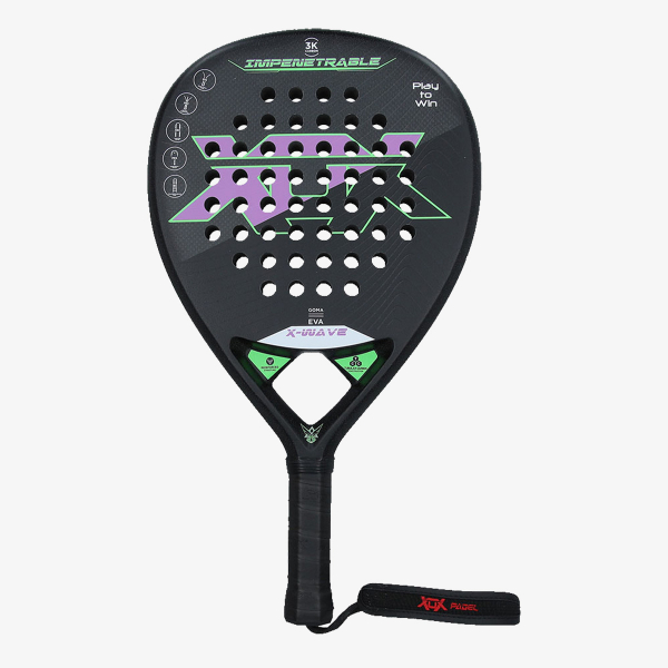 XOX XOX PADEL RACKET X-WAVE BLACK/VIOLET/GRE 
