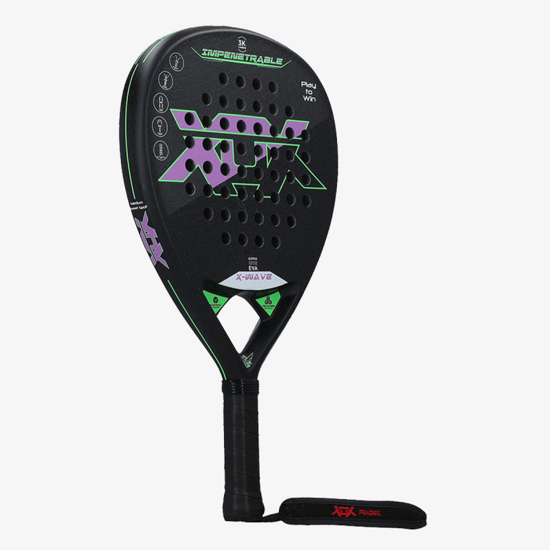 XOX XOX PADEL RACKET X-WAVE BLACK/VIOLET/GRE 