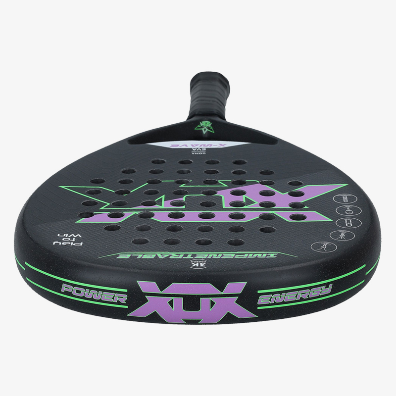 XOX XOX PADEL RACKET X-WAVE BLACK/VIOLET/GRE 