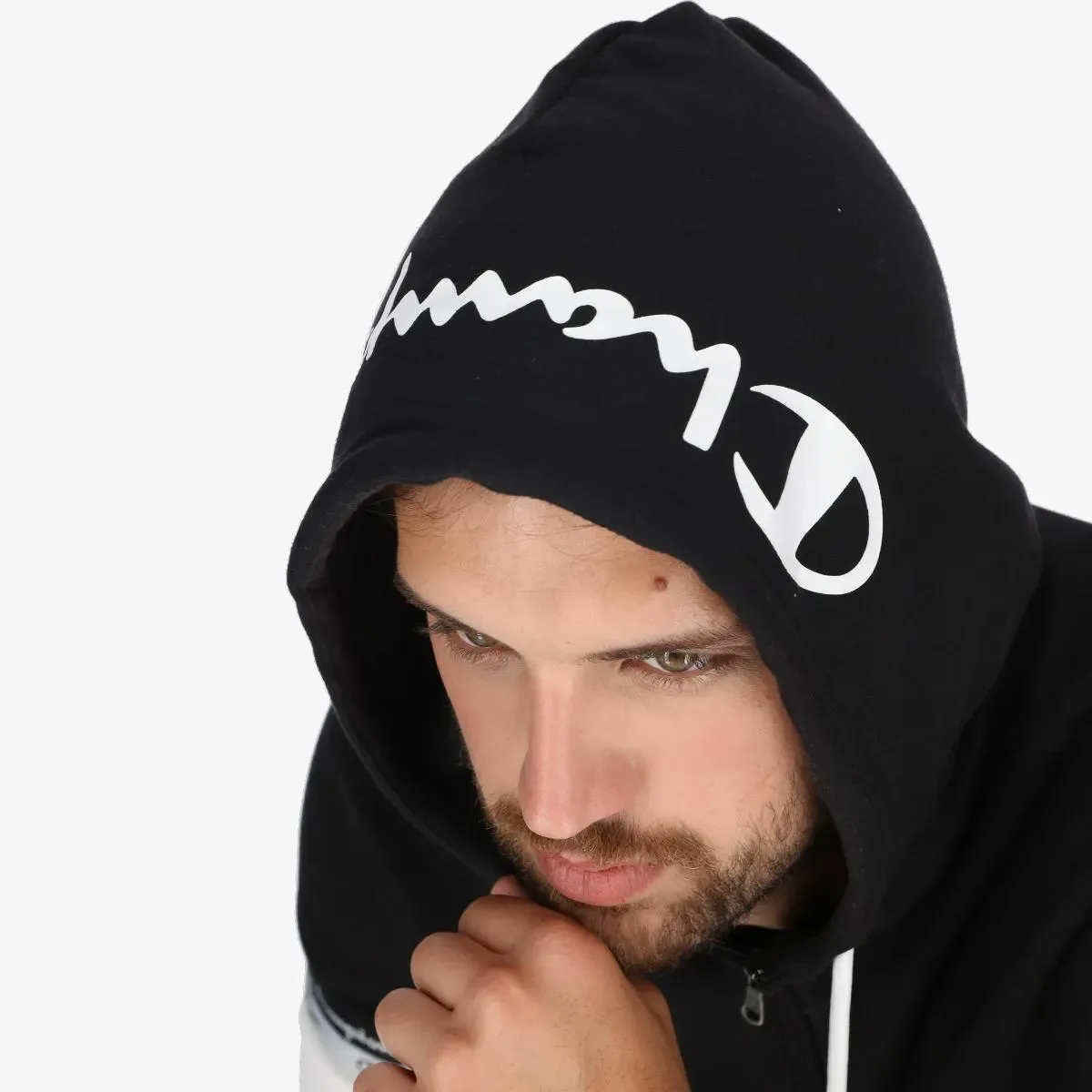 Champion Hooded Half-Zip Sweatshirt 