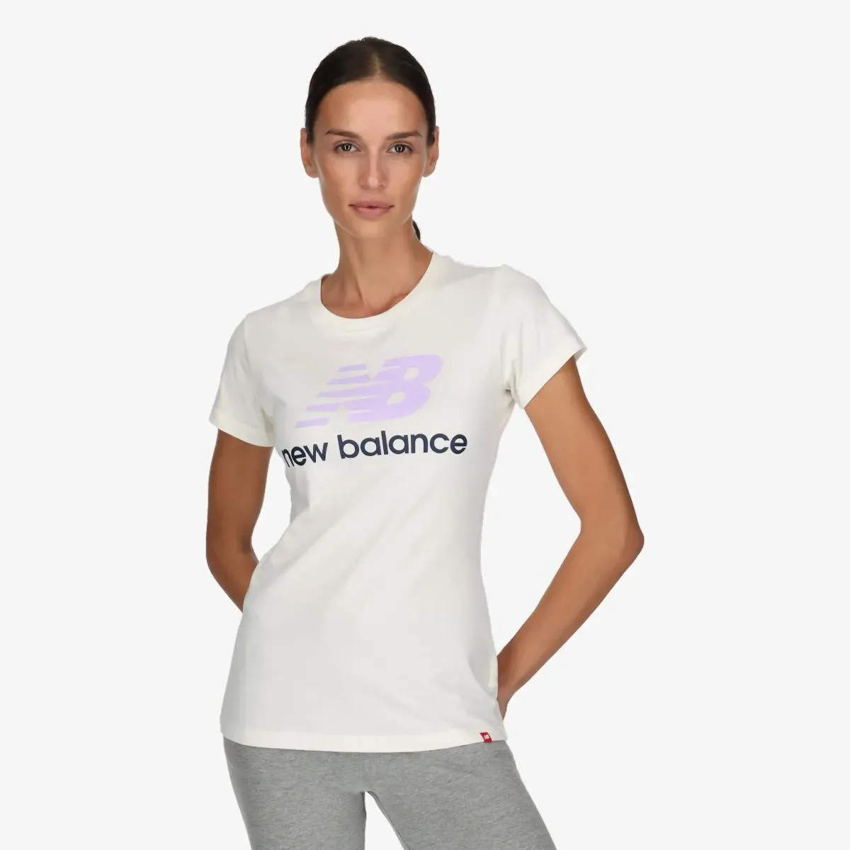 New Balance Essentuals Stacked Logo 